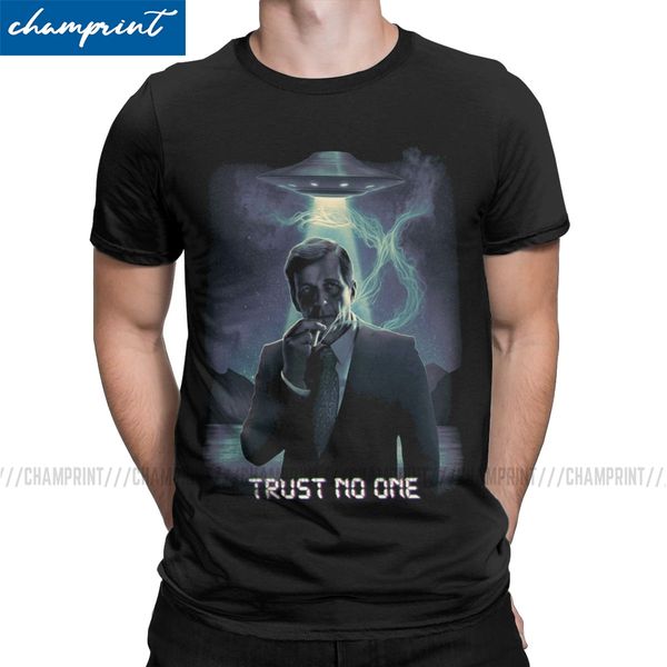 men trust no one cigarette smoking man t shirts the x files scully mulder ufo aliens tv 100% cotton clothes funny tee shirt
men trust no one cigarette smoking man t shirts the x files scully mulder ufo aliens tv 100% cotton clothes funny tee shirt