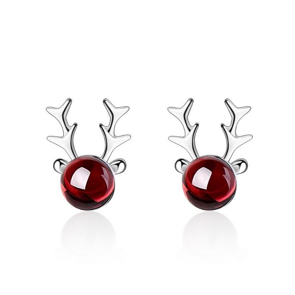 stud 2021 fashion elk antlers deer red garnet earrings for women trend creative christmas jewelry, Golden;silver
stud 2021 fashion elk antlers deer red garnet earrings for women trend creative christmas jewelry, Golden;silver