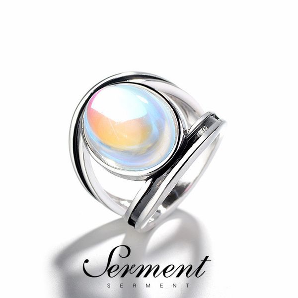serment european colorful moonstone ring exaggerated gilded fashion jewelry ring for women wedding jewelry accessories, Slivery;golden
serment european colorful moonstone ring exaggerated gilded fashion jewelry ring for women wedding jewelry accessories, Slivery;golden