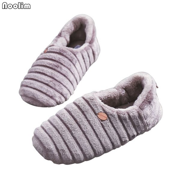 autumn and winter new simple horizontal stripes warm non-slip mother shoes indoor home cotton slippers women floor flat shoes, Black
autumn and winter new simple horizontal stripes warm non-slip mother shoes indoor home cotton slippers women floor flat shoes, Black