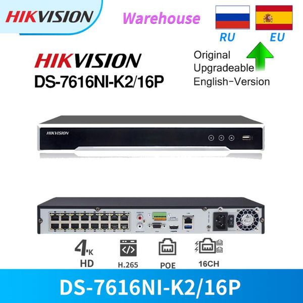 hikvision original 16ch 4k 16poe nvr ds-7616ni-k2 / 16p h.265 8mp plug play для ip-камеры сторонних сетей cameras поддерживается, Black;white
hikvision original 16ch 4k 16poe nvr ds-7616ni-k2 / 16p h.265 8mp plug play для ip-камеры сторонних сетей cameras поддерживается, Black;white