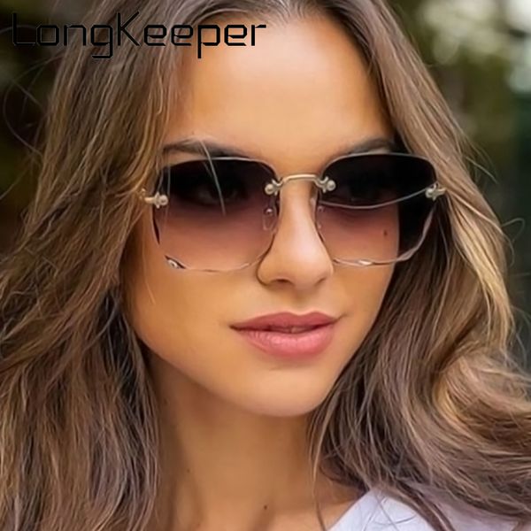 longkeeper rimless oversized sunglasses women fashion square gradient sun glasses driving shades for ladies uv400, White;black
longkeeper rimless oversized sunglasses women fashion square gradient sun glasses driving shades for ladies uv400, White;black