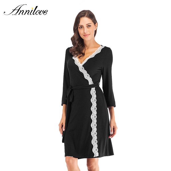 annilove women modal bathrobe cardigan sleepwear long sleeve nightdress comfortable ladies elastic night dress homewear, Black;red
annilove women modal bathrobe cardigan sleepwear long sleeve nightdress comfortable ladies elastic night dress homewear, Black;red