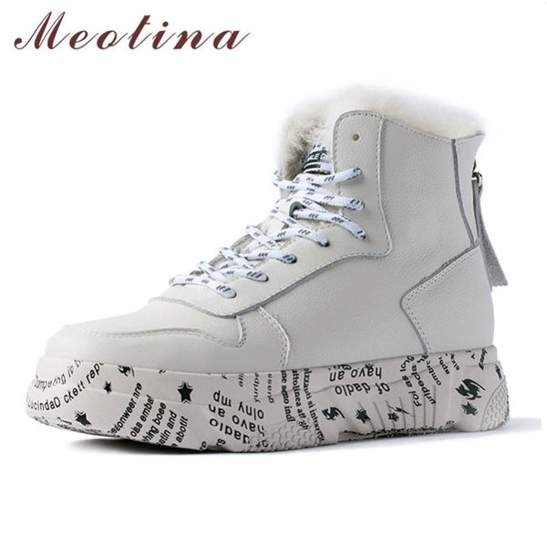 meotina зима теплая шерсть снег boots женщины природные натуральная кожа плоская платформа ботильоны zipper круглый toe обувь женские 35-40, Black
meotina зима теплая шерсть снег boots женщины природные натуральная кожа плоская платформа ботильоны zipper круглый toe обувь женские 35-40, Black