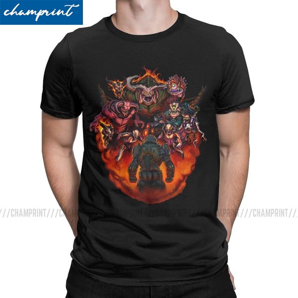 men t-shirts fight like hell vintage tees doom eternal doomguy doom slayer cacodemon t shirt round neck clothes summer
men t-shirts fight like hell vintage tees doom eternal doomguy doom slayer cacodemon t shirt round neck clothes summer