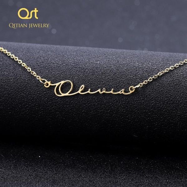 new fashion personalized necklaces custom made with any name handwritten style jewelry name necklace for women child friend, Golden;silver
new fashion personalized necklaces custom made with any name handwritten style jewelry name necklace for women child friend, Golden;silver