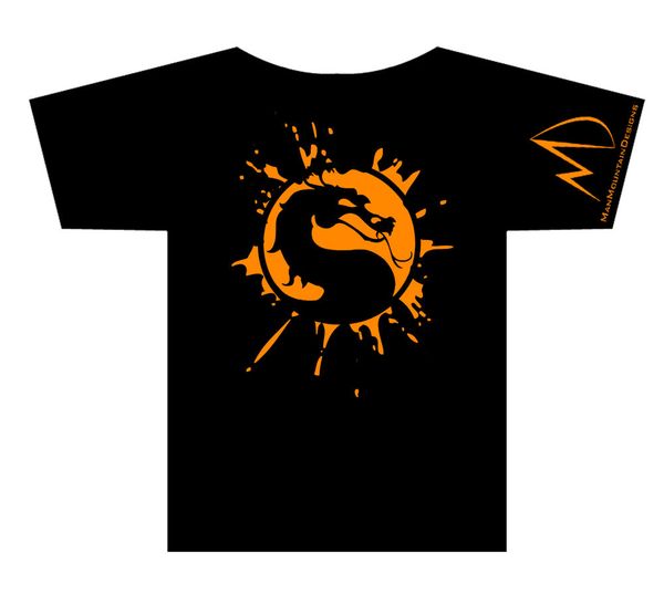brand new 2019 summer mens short mortal kombat splat t-shirt cute t shirts