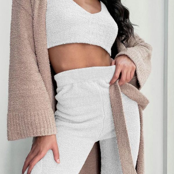 fall winter 2020 women plush fitness tracksuit vintage 2 piece set crop long tight leggings solid casual womens sets, Gray
fall winter 2020 women plush fitness tracksuit vintage 2 piece set crop long tight leggings solid casual womens sets, Gray