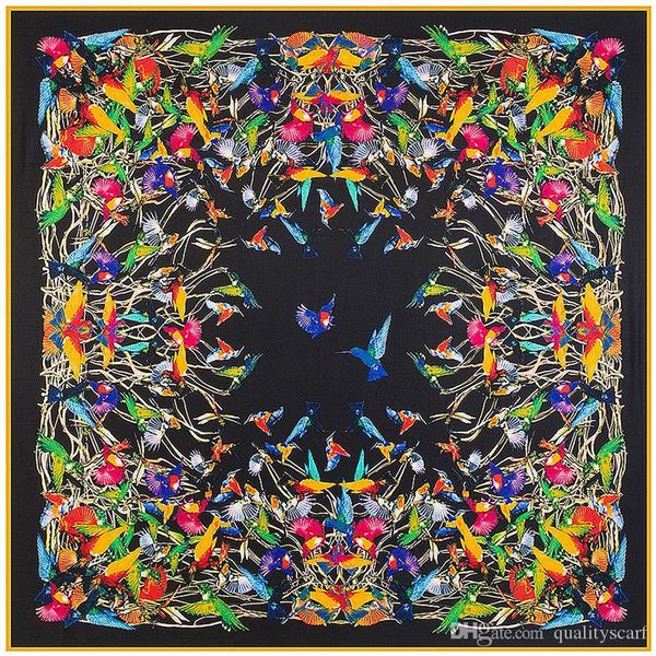 joker black square twill women animal print scarf foulard femme echarpe en soie bird large silk scarves dropshipping 130*130cm, Blue;gray
joker black square twill women animal print scarf foulard femme echarpe en soie bird large silk scarves dropshipping 130*130cm, Blue;gray