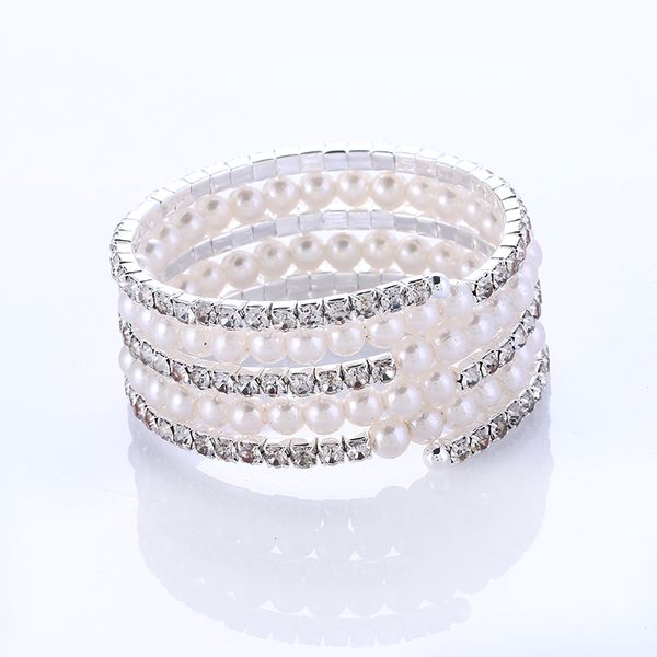 fahsion crystal rhinestones imitation pearl bracelets for women multi layer wide bracelets & bangles pulseras mujer jewelry, Golden;silver
fahsion crystal rhinestones imitation pearl bracelets for women multi layer wide bracelets & bangles pulseras mujer jewelry, Golden;silver
