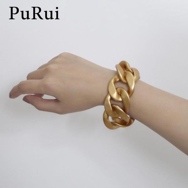 link, chain purui punk big bracelet statement link for women minimalist on hand fashion jewelry accessories, Black
link, chain purui punk big bracelet statement link for women minimalist on hand fashion jewelry accessories, Black