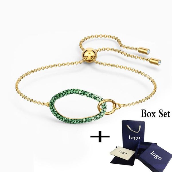 2020 fashion jewelry swa new bracelet golden modern exquisite oval decoration female trend jewelry gift, Silver
2020 fashion jewelry swa new bracelet golden modern exquisite oval decoration female trend jewelry gift, Silver