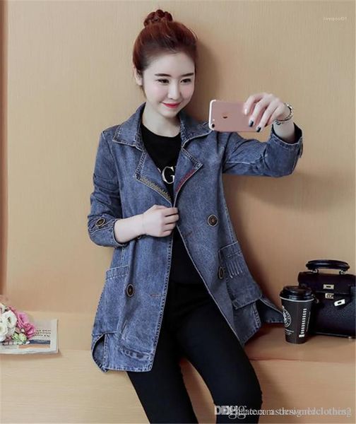 single breasted loose womens coats denim womens trench coats autumn long sleeve lapel neck ladies outerwear casual, Tan;black
single breasted loose womens coats denim womens trench coats autumn long sleeve lapel neck ladies outerwear casual, Tan;black