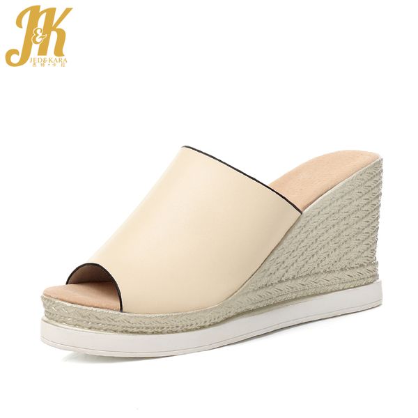jk 2020 new high heels summer women slippers fashion straw weave platform ladies mules shoes pu peep toe wedges slides footwear, Black
jk 2020 new high heels summer women slippers fashion straw weave platform ladies mules shoes pu peep toe wedges slides footwear, Black