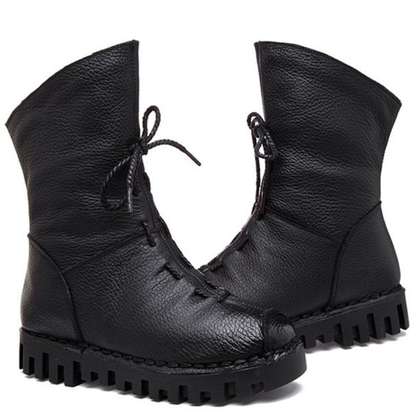 2020 fashion genuine leather women boots winter shoes casual moccasins women boots flat shoes handmade woman, Black
2020 fashion genuine leather women boots winter shoes casual moccasins women boots flat shoes handmade woman, Black