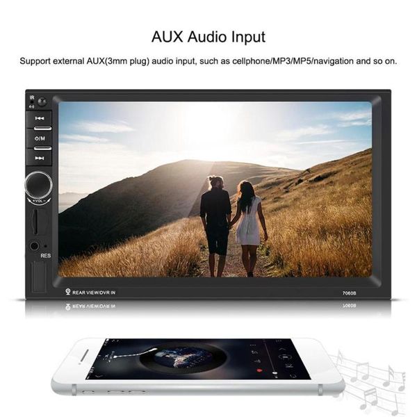 7inch hd touch screen bluetooth car mp5 player fm radio aux usb rearview camera remote control 7060b car accessories
7inch hd touch screen bluetooth car mp5 player fm radio aux usb rearview camera remote control 7060b car accessories