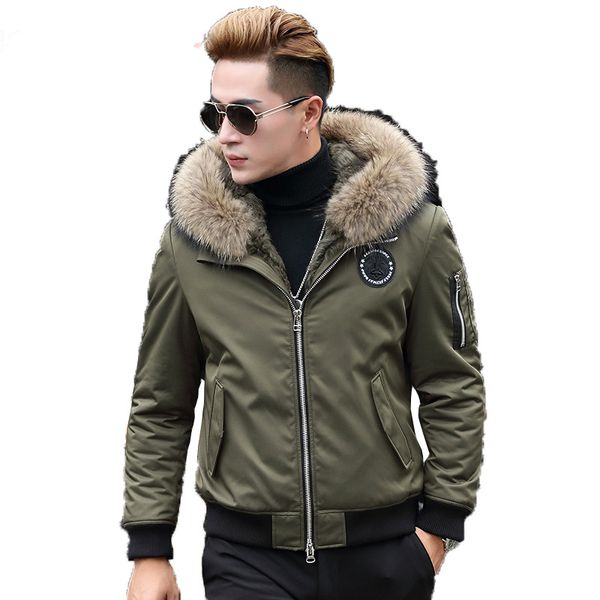 men's leather & faux real fur coat parka men liner winter jacket korean raccoon collar plus size parkas t-89-2303 kj1539, Black
men's leather & faux real fur coat parka men liner winter jacket korean raccoon collar plus size parkas t-89-2303 kj1539, Black