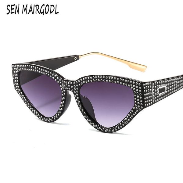 sunglasses cat eye with diamond for women 2021 retro design sun glasses personalized rhinestone decoration, White;black
sunglasses cat eye with diamond for women 2021 retro design sun glasses personalized rhinestone decoration, White;black