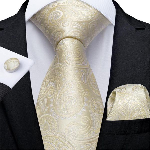 men tie yellow white paisley wedding tie for men hanky cufflink silk set dibangu designer party business fashion mj-7253, Black;gray
men tie yellow white paisley wedding tie for men hanky cufflink silk set dibangu designer party business fashion mj-7253, Black;gray