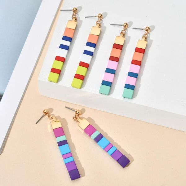 hoop & huggie design tile beads earrings for women long boho dangle jewelry drop aretes de mujer danglers, Golden;silver
hoop & huggie design tile beads earrings for women long boho dangle jewelry drop aretes de mujer danglers, Golden;silver