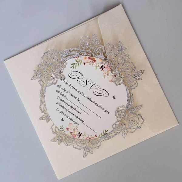 luxury laser cut wedding invitations elegant rose invitation cards with unique wedding invite - set of 50 pcs
luxury laser cut wedding invitations elegant rose invitation cards with unique wedding invite - set of 50 pcs