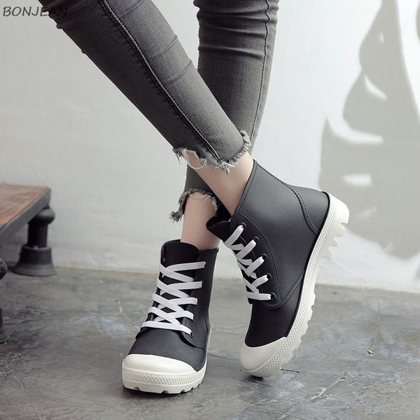 new woman rain boots ankle boot for woman waterproof solid color shoes spring autumn rain boots non-slip female casual shoe, Black
new woman rain boots ankle boot for woman waterproof solid color shoes spring autumn rain boots non-slip female casual shoe, Black