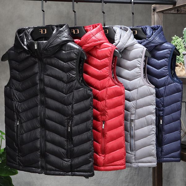 men's vests 2021 waterproof thicken vest men winter warm detachable hat cotton-padded hooded solid color waistcoat plus size 4xl, Black;white
men's vests 2021 waterproof thicken vest men winter warm detachable hat cotton-padded hooded solid color waistcoat plus size 4xl, Black;white