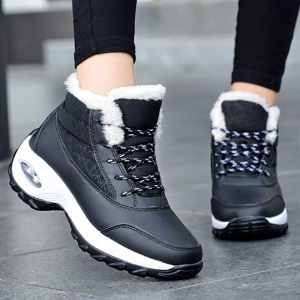 winter snow boots for women warm plush ankle boot air cushion platform wedge boot ladies light waterproof cotton shoes plus size, Black
winter snow boots for women warm plush ankle boot air cushion platform wedge boot ladies light waterproof cotton shoes plus size, Black