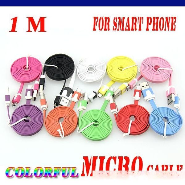 1m 3ft colorful flat noodle micro v8 5 pin usb sync data & charge cable for samsung cell phones charging cable
1m 3ft colorful flat noodle micro v8 5 pin usb sync data & charge cable for samsung cell phones charging cable