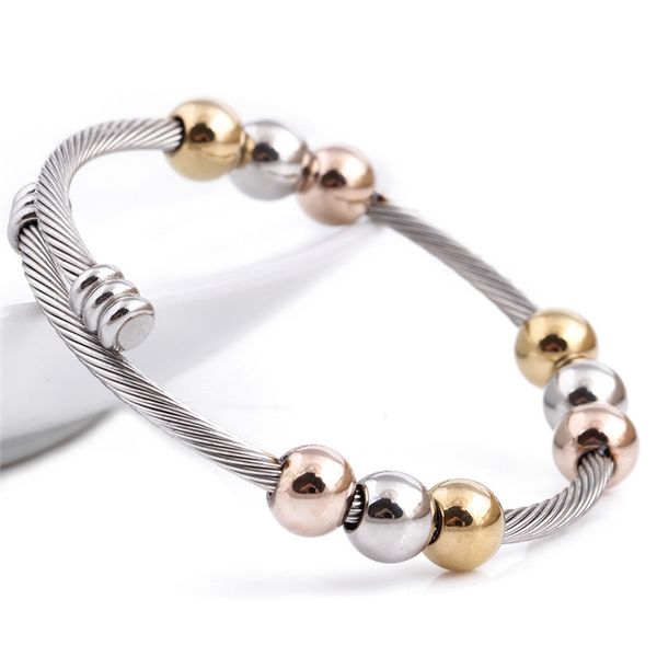 zorcvens new arrival spring wire line colorful beads cross stainless steel cable stretch bracelet bangles for women, Black
zorcvens new arrival spring wire line colorful beads cross stainless steel cable stretch bracelet bangles for women, Black