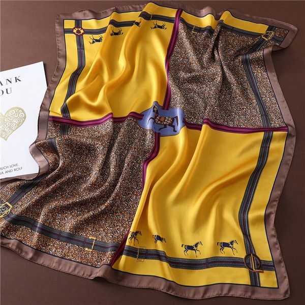women silk scarf luxury horse print brand square neck scarves lady foulard head band large handkerchief 2020 fashion t200910, Blue;gray
women silk scarf luxury horse print brand square neck scarves lady foulard head band large handkerchief 2020 fashion t200910, Blue;gray