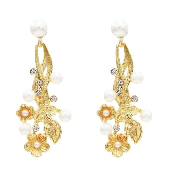 fashion white pink gold metal flower drop earrings for women bridal wedding party statement earring kolczyki jewelry gift, Silver
fashion white pink gold metal flower drop earrings for women bridal wedding party statement earring kolczyki jewelry gift, Silver