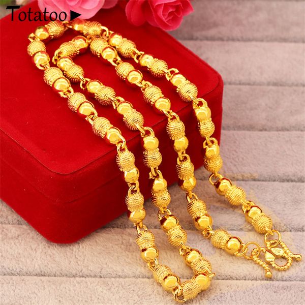 fashion men's hip-hop gold-plated necklace, exquisite peanut light sand bead necklace, decorative imitation gold jewelry gift, Silver
fashion men's hip-hop gold-plated necklace, exquisite peanut light sand bead necklace, decorative imitation gold jewelry gift, Silver