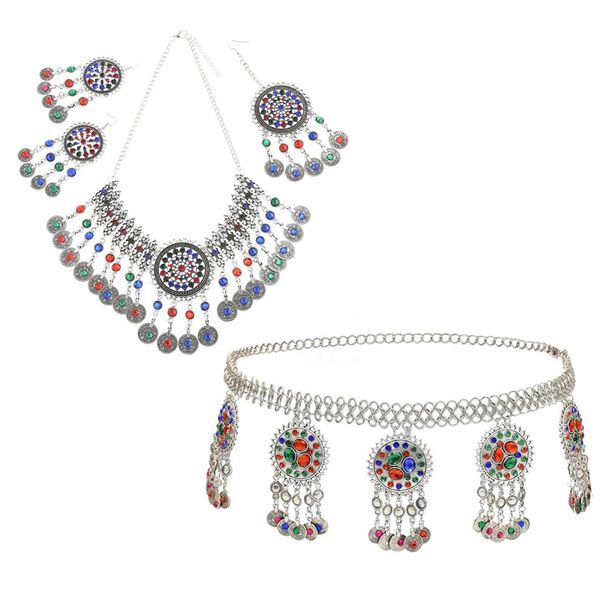 ethnic resin bead hairpins tassel bell afghan earrings hair clips bib necklace waist chain tribal gypsy turkish jewelry, Silver
ethnic resin bead hairpins tassel bell afghan earrings hair clips bib necklace waist chain tribal gypsy turkish jewelry, Silver