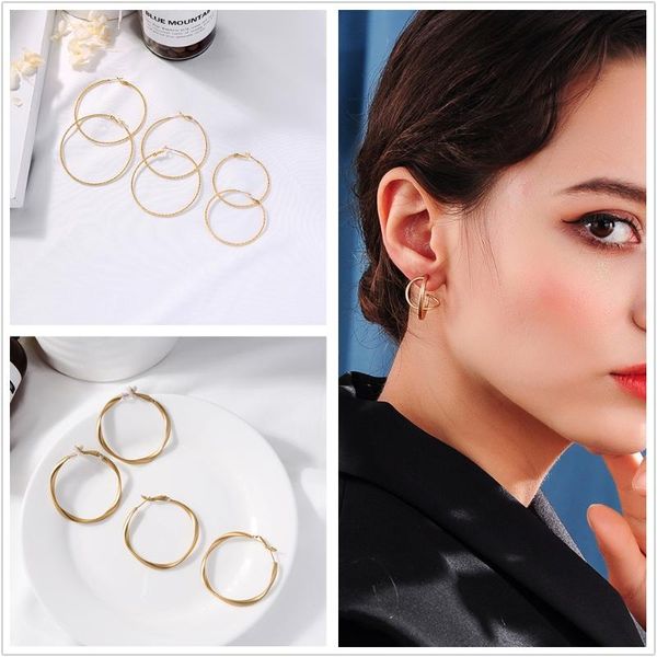 balanbiu multi size hoop earrings for women gifts classic big round alloy circle designer brand gold color new fashion jewelry, Golden;silver
balanbiu multi size hoop earrings for women gifts classic big round alloy circle designer brand gold color new fashion jewelry, Golden;silver