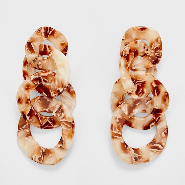 new arrival acrylic resin chunky chain drop earrings vintage twist tortoiseshell acetate pendant jewelry women bijoux wholesale, Silver
new arrival acrylic resin chunky chain drop earrings vintage twist tortoiseshell acetate pendant jewelry women bijoux wholesale, Silver