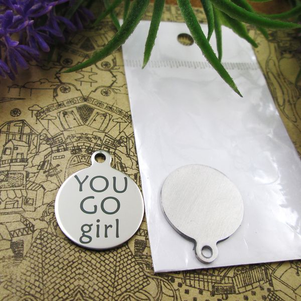 40pcs--"you go girl"stainless steel charms more style for choosing diy charms pendants for necklace, Bronze;silver
40pcs--"you go girl"stainless steel charms more style for choosing diy charms pendants for necklace, Bronze;silver