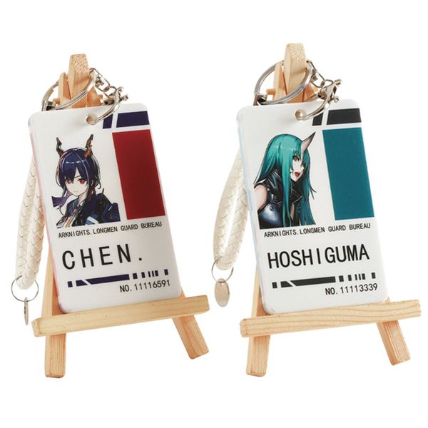 card set keychain arknights man key chain game women key holder cute couples keyring meal card wedding zinc alloy llaveros chen, Silver
card set keychain arknights man key chain game women key holder cute couples keyring meal card wedding zinc alloy llaveros chen, Silver