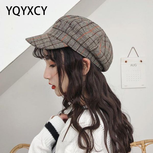 stingy brim hats sboy cap men women beret plaid octagonal for autumn winter casual painter toucas vintage flat, Blue;gray
stingy brim hats sboy cap men women beret plaid octagonal for autumn winter casual painter toucas vintage flat, Blue;gray