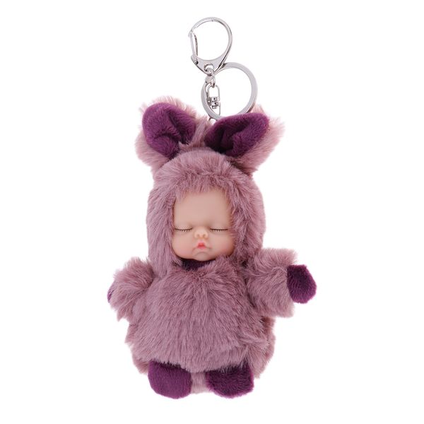 cute sleeping baby doll keychain plush car keyring women girl bag car pendant charm toy -dark purple
cute sleeping baby doll keychain plush car keyring women girl bag car pendant charm toy -dark purple