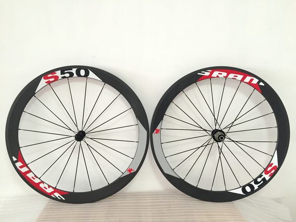 sram s50 full carbon fiber 50mm wheels carbon 700c road bike racing road wheelset novatec hub matte glossy
sram s50 full carbon fiber 50mm wheels carbon 700c road bike racing road wheelset novatec hub matte glossy