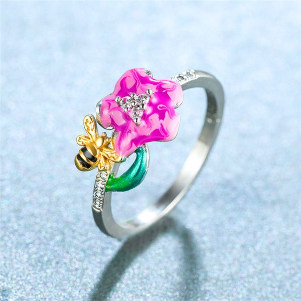 wedding rings cute female green enamel ring vintage gold silver color for women boho crystal flower bee engagement, Slivery;golden
wedding rings cute female green enamel ring vintage gold silver color for women boho crystal flower bee engagement, Slivery;golden