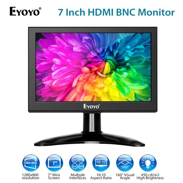 eyoyo em07h 7" маленький hdmi ips 72% ntsc жк-монитор компьютера пк дисплей портативный 1280x800 экран безопасности с входом vga av bnc
eyoyo em07h 7" маленький hdmi ips 72% ntsc жк-монитор компьютера пк дисплей портативный 1280x800 экран безопасности с входом vga av bnc