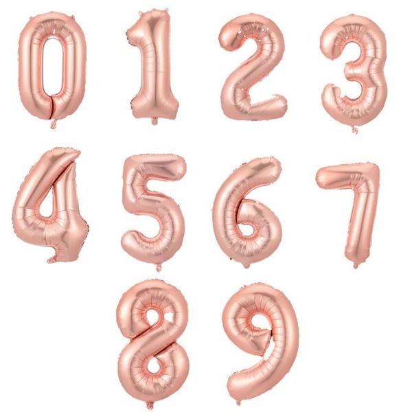 30" rose gold number 0-9 balloon figures foil float air inflatable balls for happy birthday party wedding decoration
30" rose gold number 0-9 balloon figures foil float air inflatable balls for happy birthday party wedding decoration