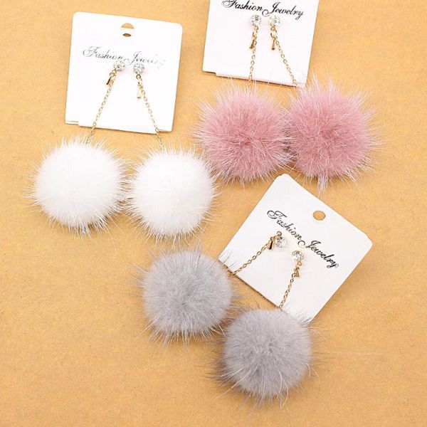 dangle & chandelier crystal fur ball long drop earrings for women soft ear jewelry winter gift trinket brincos brinco bijoux, Silver
dangle & chandelier crystal fur ball long drop earrings for women soft ear jewelry winter gift trinket brincos brinco bijoux, Silver