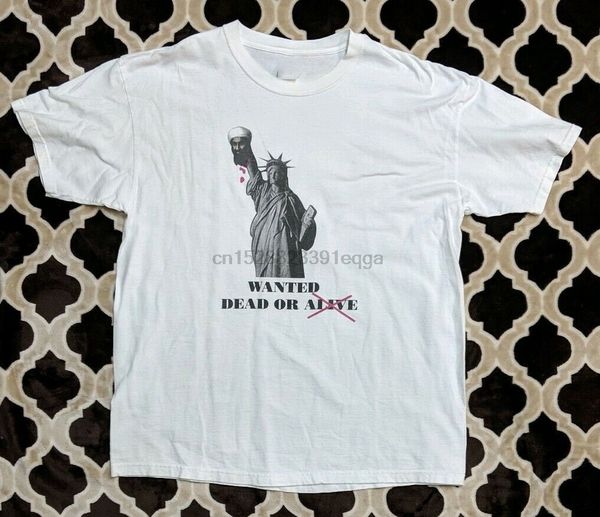 early 2000s osama bin laden statue of liberty wanted dead or alive t-shirt xl cotton tee shirt latest new style
early 2000s osama bin laden statue of liberty wanted dead or alive t-shirt xl cotton tee shirt latest new style