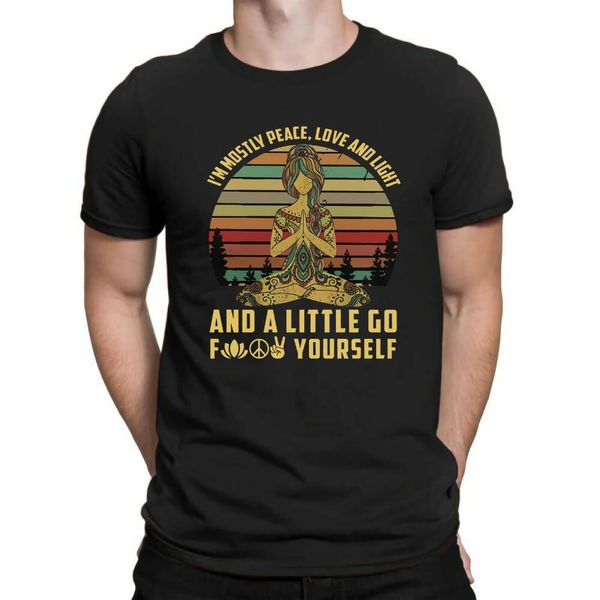 2020 brand t shirt homme tees yoga i'm mostly peace love and light and a little go yourself retro t-shirt
2020 brand t shirt homme tees yoga i'm mostly peace love and light and a little go yourself retro t-shirt