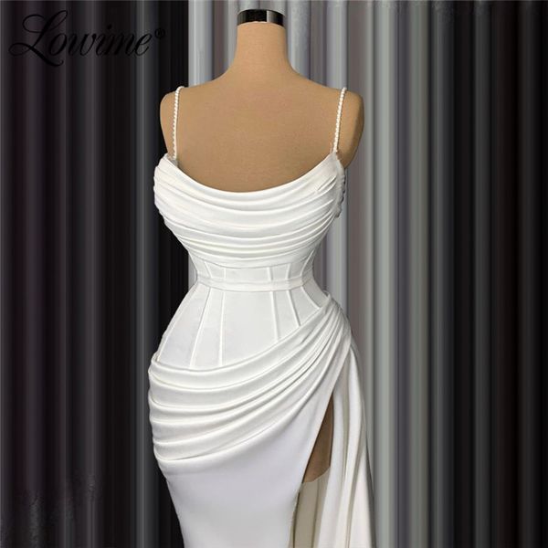 party dresses white simple dress 2021 mermaid custom split side satin evening gowns dubai arabic pleats prom vestidos de fiesta, White;black
party dresses white simple dress 2021 mermaid custom split side satin evening gowns dubai arabic pleats prom vestidos de fiesta, White;black