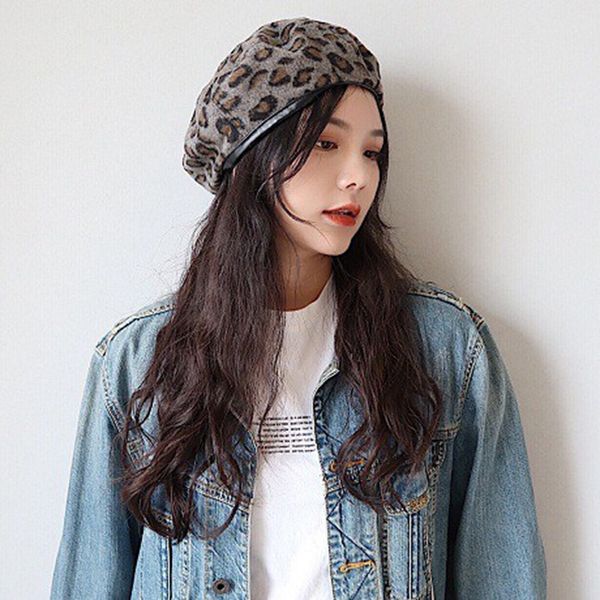 women vintage leopard painter hat round beret caps cap wool ski beanie skull caps hat vintage embroidery, Blue;gray
women vintage leopard painter hat round beret caps cap wool ski beanie skull caps hat vintage embroidery, Blue;gray