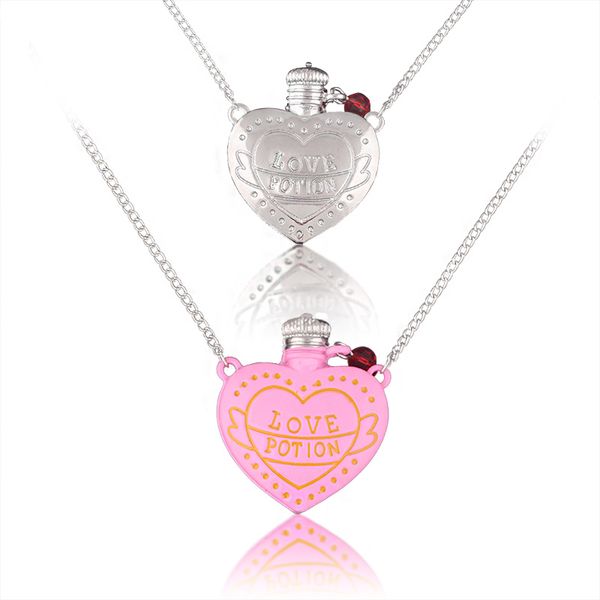 new creative love poison necklace magic love potion heart-shaped bottle fashion pendant collar woman jewelry accessories gifts, Silver
new creative love poison necklace magic love potion heart-shaped bottle fashion pendant collar woman jewelry accessories gifts, Silver